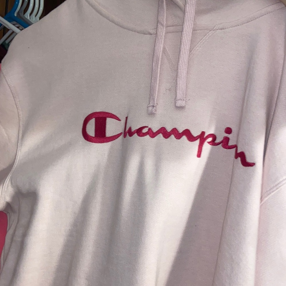 Pink champion hoodie